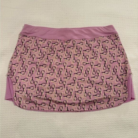 Grand Slam Performance Women’s Pink & Back Print Tennis Athletic Skort Large - Picture 1 of 8